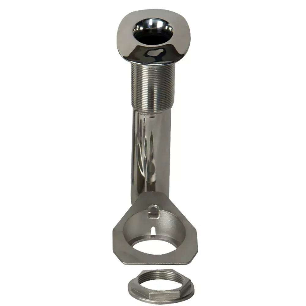 c-e-smith-80-series-screwless-flush-mount-rod-holder-15-degree-stainless-steel-c C.E. Smith 80 Series Screwless Flush Mount Rod Holder - 15 Degree - Stainless Steel - Cast Bottom - Black Liner