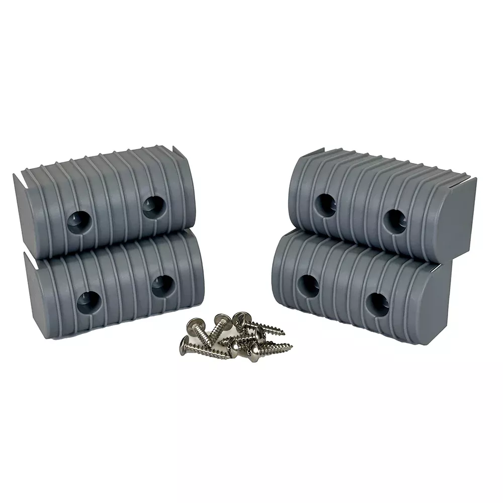 caliber-bunkwrap-end-cap-2x4-quot-grey-accessory-kit-w-stainless-steel-hardware- Caliber BunkWrap End Cap 2x4" Grey Accessory Kit w/Stainless Steel Hardware *4-Pack