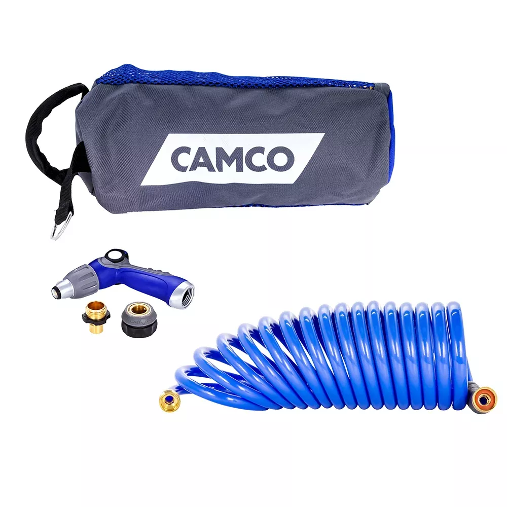 camco-20-39-coiled-hose-amp-spray-nozzle-kit Camco 20' Coiled Hose & Spray Nozzle Kit
