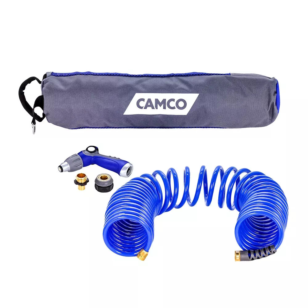 camco-40-39-coiled-hose-amp-spray-nozzle-kit Camco 40' Coiled Hose & Spray Nozzle Kit