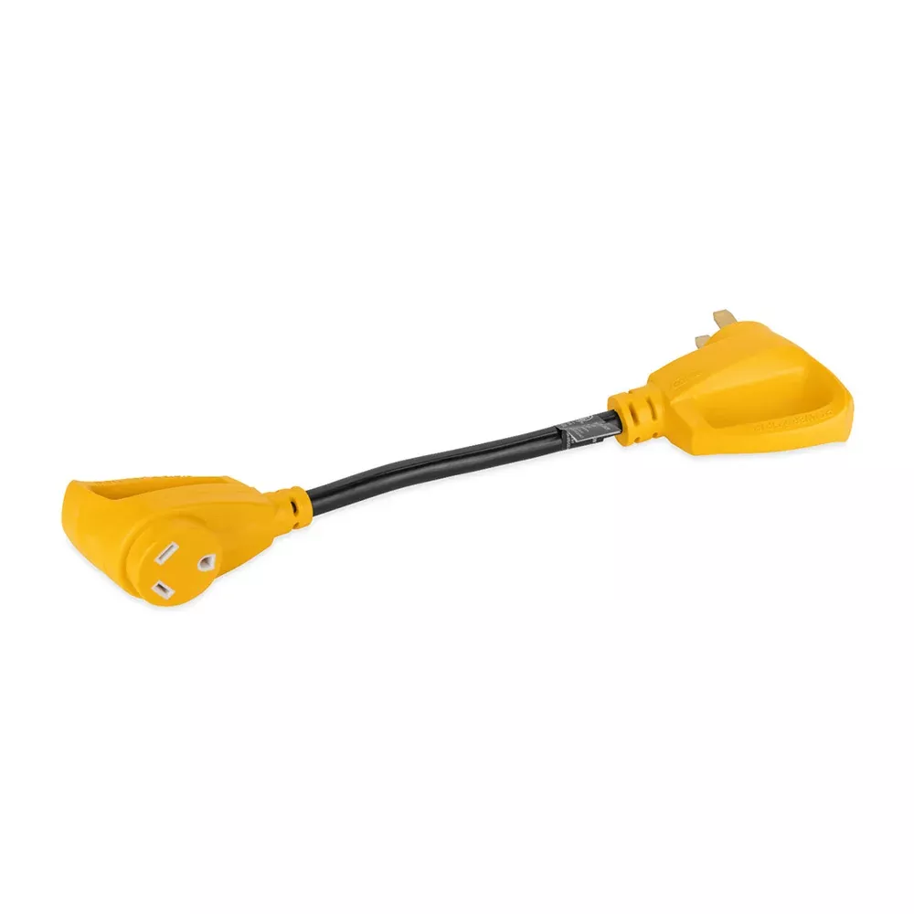 Camco Power Grip 18" Dogbone Adapter - 50 Amp Male/30 Amp Female