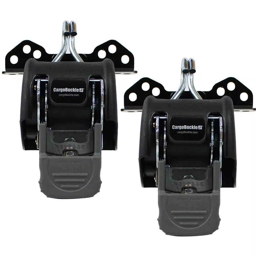 CargoBuckle Universal Ladder Rack Tie-Down System - 2" Retractable Tie-Down - 1 Pair