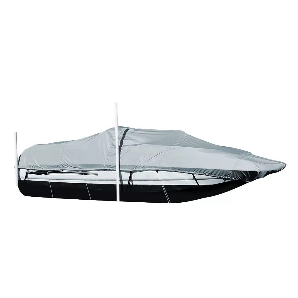carver-performance-poly-guard-styled-to-fit-boat-cover-f-20-5-39-sterndrive-deck Carver Performance Poly-Guard Styled-to-Fit Boat Cover f/20.5' Sterndrive Deck Boats w/Walk-Thru Windshield - Grey