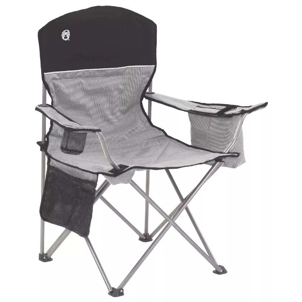 coleman-cooler-quad-chair-grey-amp-black Coleman Cooler Quad Chair - Grey & Black