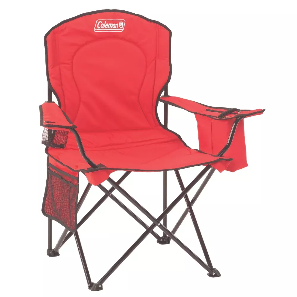 coleman-cooler-quad-chair-red Coleman Cooler Quad Chair - Red