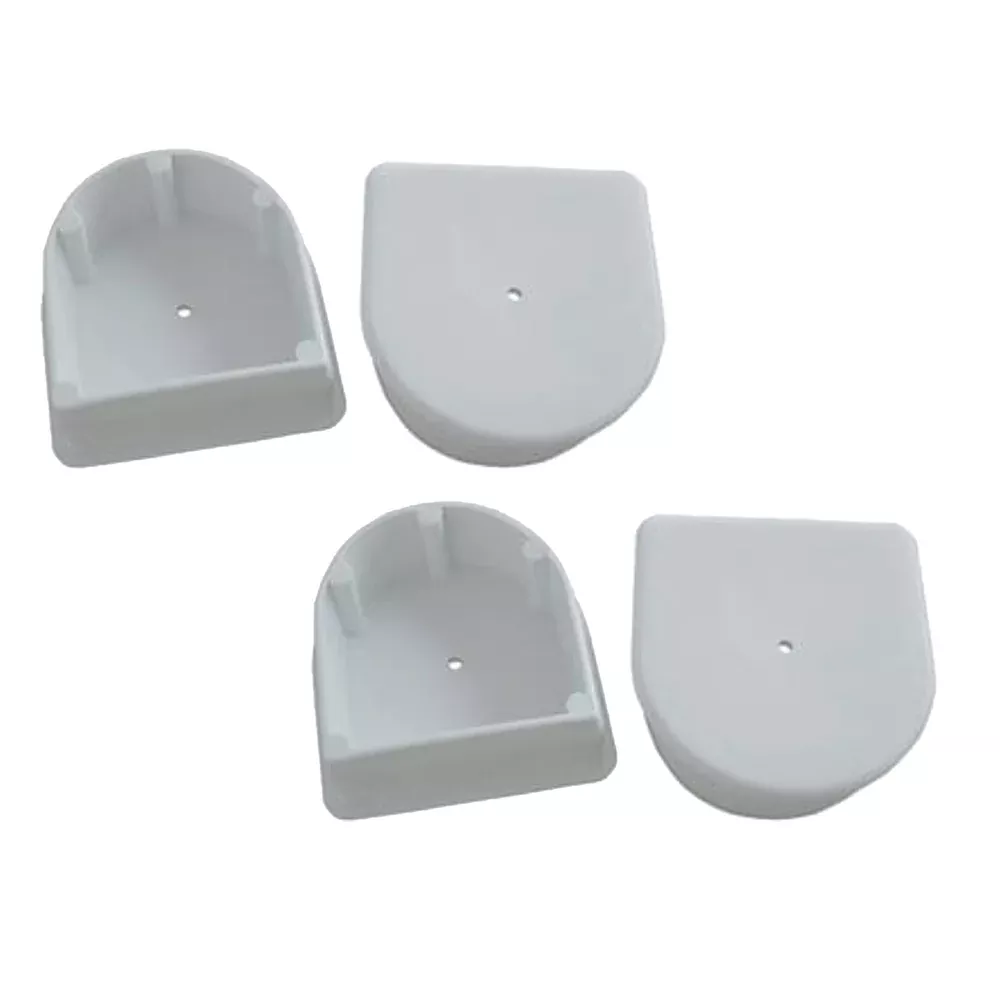 Dock Edge - Small End Plug - White, 4-Pack