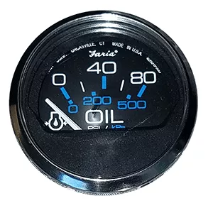 faria-chesapeake-black-2-oil-pressure-gauge-80-psi Faria Chesapeake Black 2' Oil Pressure Gauge (80 PSI)