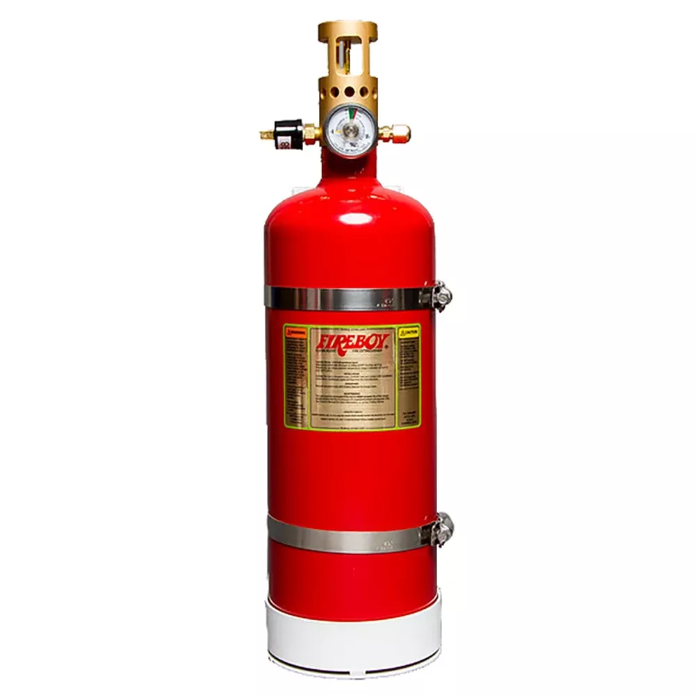 Fireboy-Xintex Automatic Vertical Fire Extinguisher w/ Heavy Duty Bracket - 175 Cubic Feet Volume Protected CG0175NVC-F
