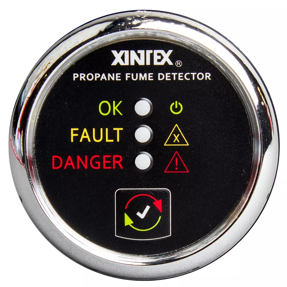 fireboy-xintex-propane-fume-detector-w-plastic-sensor-no-solenoid-valve-chrome-b Fireboy-Xintex Propane Fume Detector w/Plastic Sensor - No Solenoid Valve - Chrome Bezel Display P-1C-R