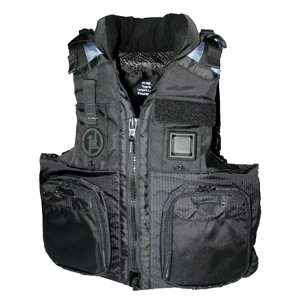 first-watch-av-800-pro-4-pocket-vest-uscg-type-iii-black-l-xl First Watch AV-800 Pro 4-Pocket Vest (USCG Type III) - Black - L/XL