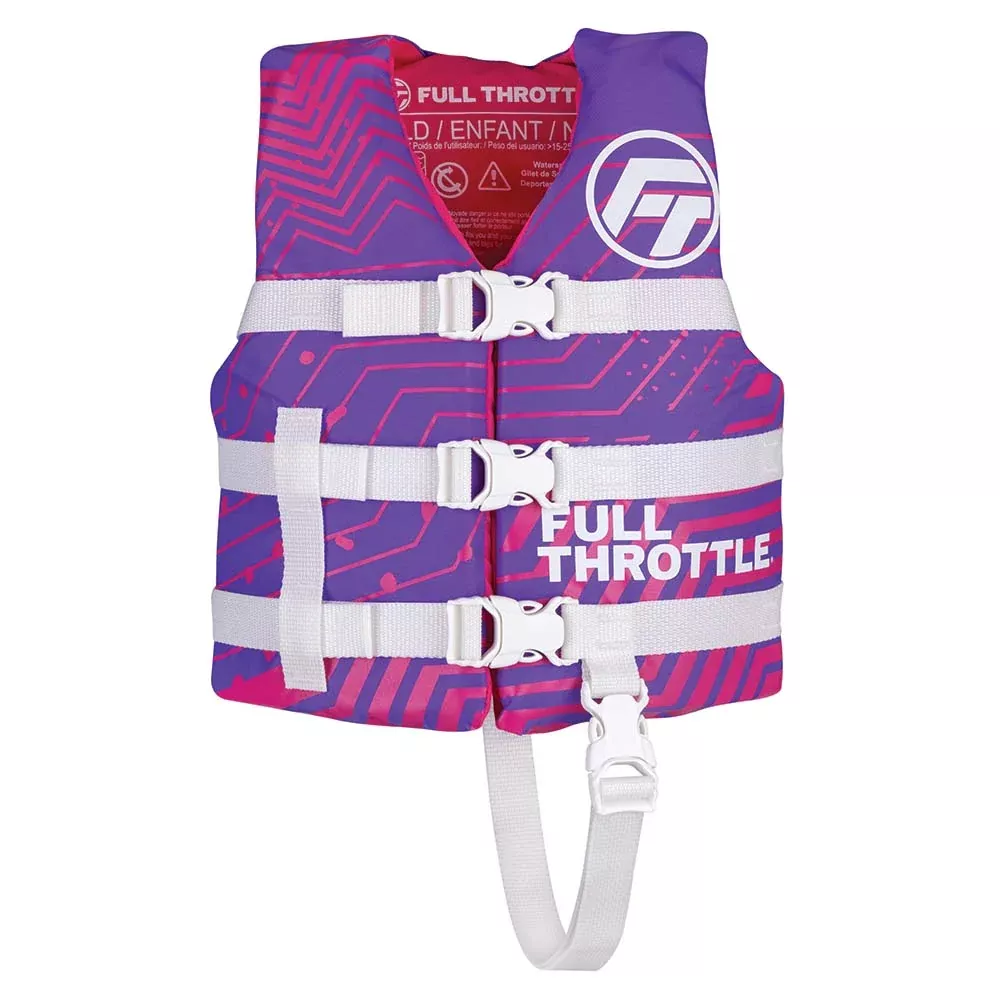 full-throttle-child-nylon-life-jacket-purple Full Throttle Child Nylon Life Jacket - Purple