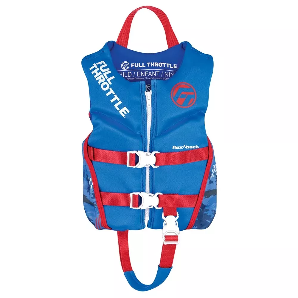 full-throttle-child-rapid-dry-flex-back-life-jacket-blue Full Throttle Child Rapid-Dry Flex-Back Life Jacket - Blue