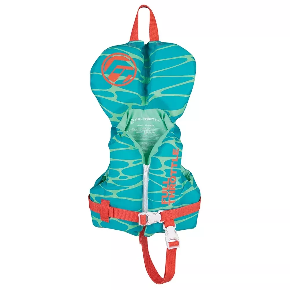 full-throttle-infant-nylon-life-jacket-aqua Full Throttle Infant Nylon Life Jacket - Aqua