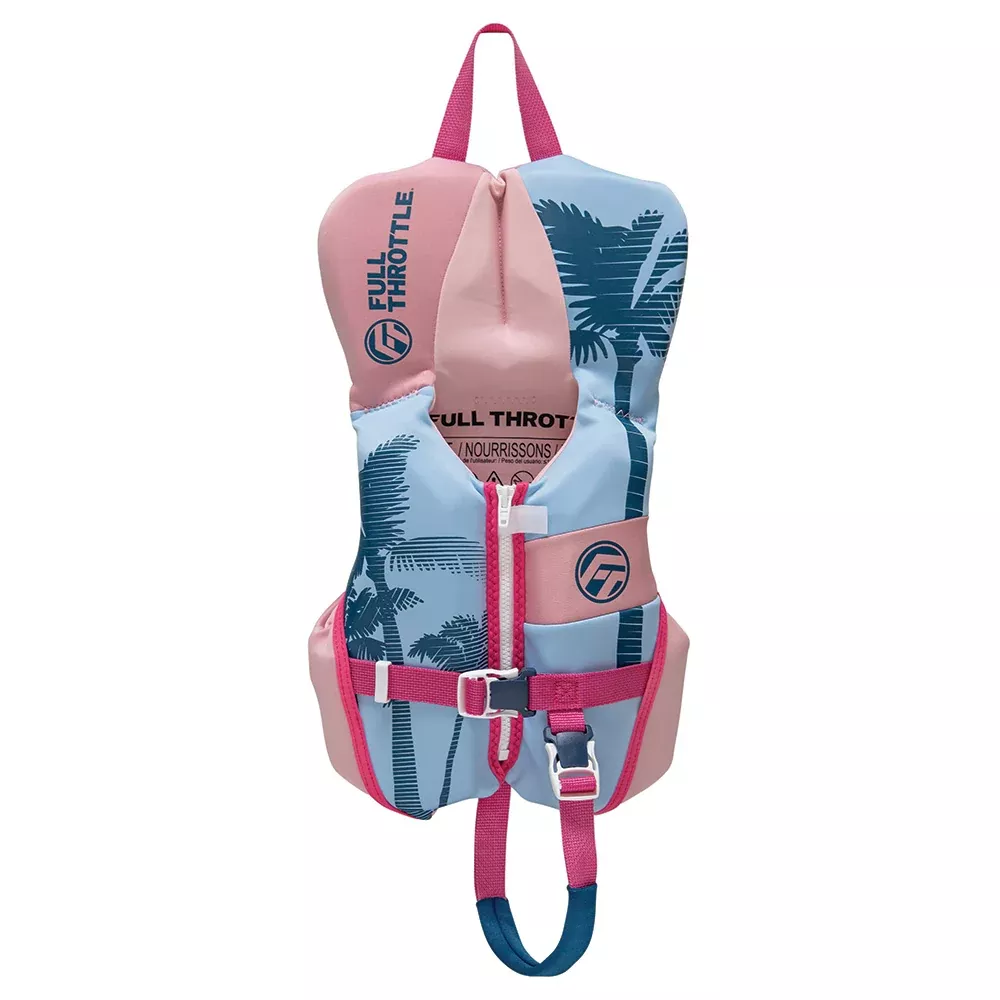 full-throttle-infant-rapid-dry-flex-back-life-jacket-pink Full Throttle Infant Rapid-Dry Flex-Back Life Jacket - Pink