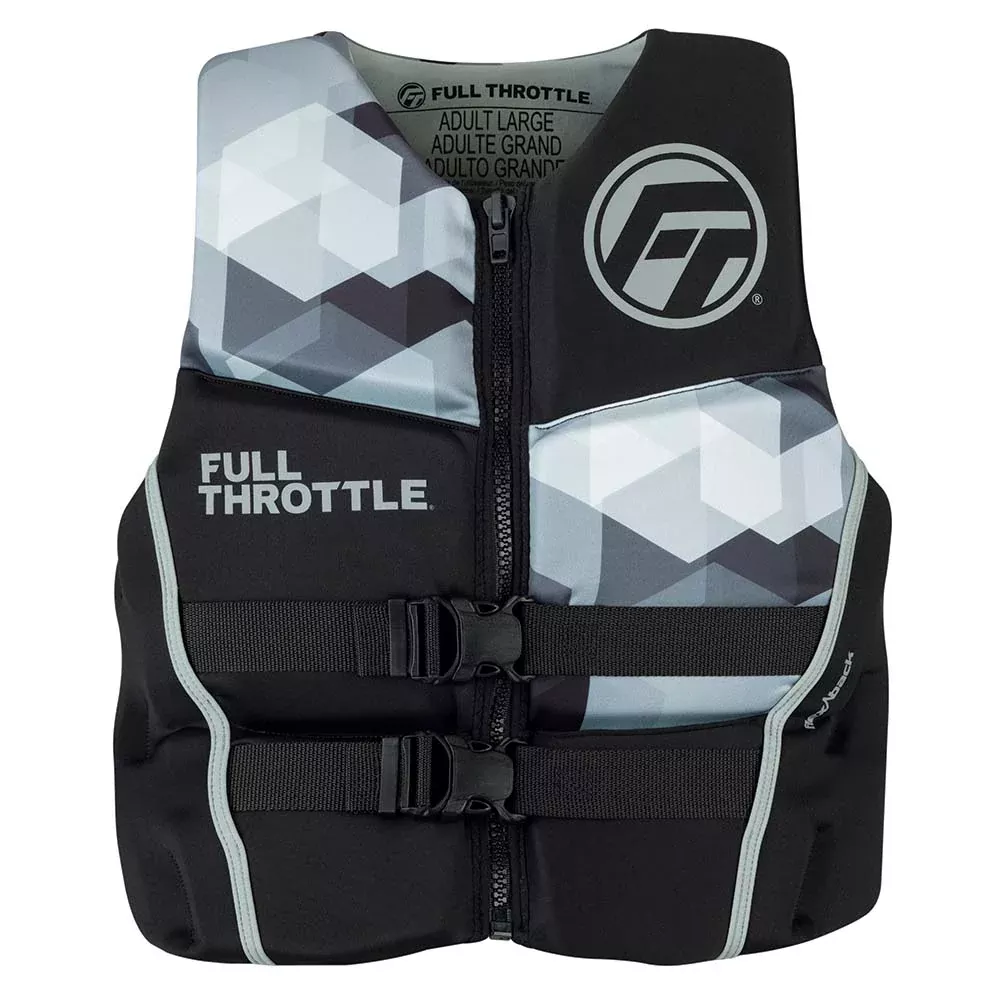 full-throttle-men-39-s-rapid-dry-flex-back-life-jacket-xl-black-grey Full Throttle Men's Rapid-Dry Flex-Back Life Jacket - XL - Black/Grey