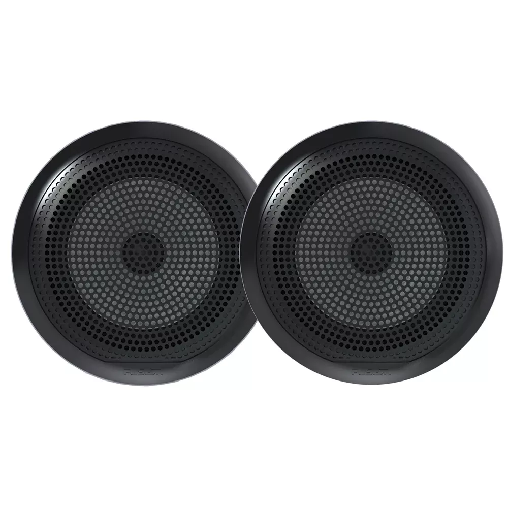 fusion-el-f651b-el-series-full-range-shallow-mount-marine-black-speakers-6-5-w-l FUSION EL-F651B EL Series Full Range Shallow Mount Marine Black Speakers - 6.5" w/ LED Lights