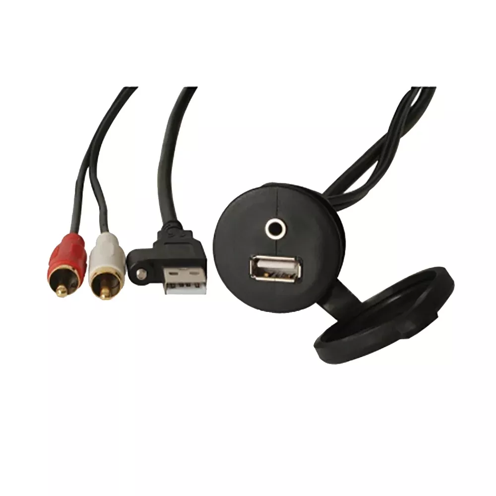 fusion-ms-cbuusb3-5-panel-mount-usb-amp-3-5mm-headphone-jack FUSION MS-CBUUSB3.5 Panel Mount USB & 3.5mm Headphone Jack