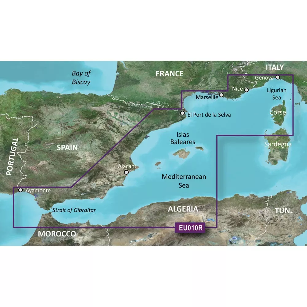 garmin-bluechart-hd-coastal-chart-spain-mediterranean-coast-auto-guidance Garmin BlueChart HD Coastal Chart, Spain Mediterranean Coast, Auto Guidance