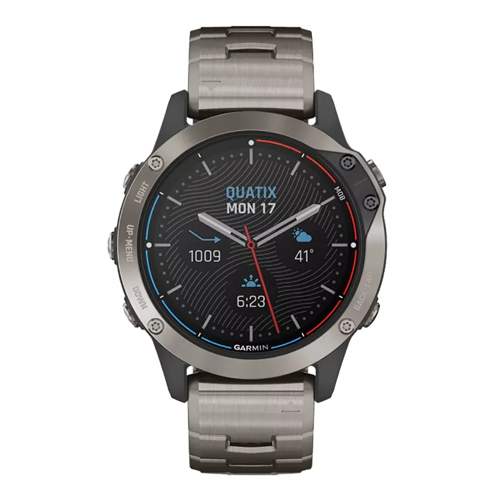 garmin-quatix-6-sapphire-titanium-watch-grey-w-titanium-band Garmin quatix 6 Sapphire Titanium Watch - Grey w/Titanium Band