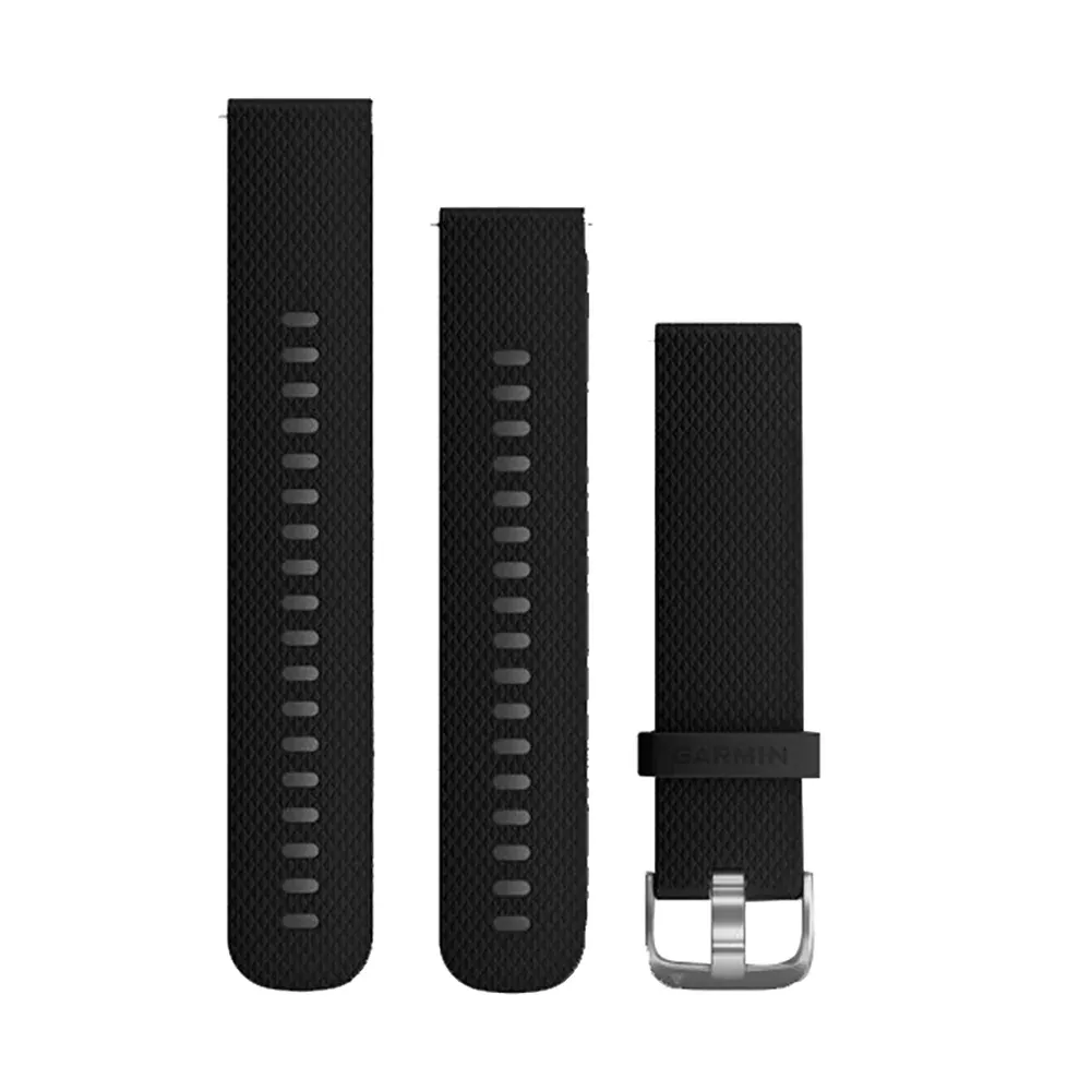 garmin-quick-release-band-20mm-w-stainless-steel-hardware-black-silicone Garmin Quick Release Band (20mm) w/Stainless Steel Hardware - Black Silicone