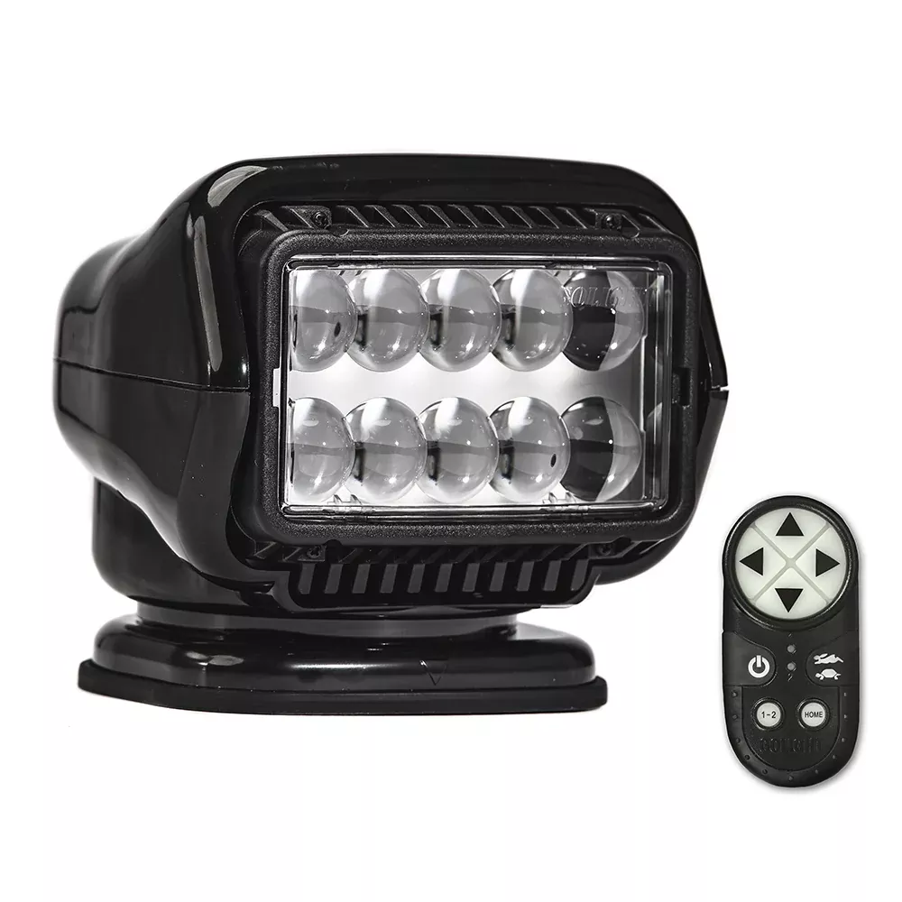 golight-stryker-st-series-permanent-mount-black-led-w-wireless-handheld-remote Golight Stryker ST Series Permanent Mount Black LED w/Wireless Handheld Remote