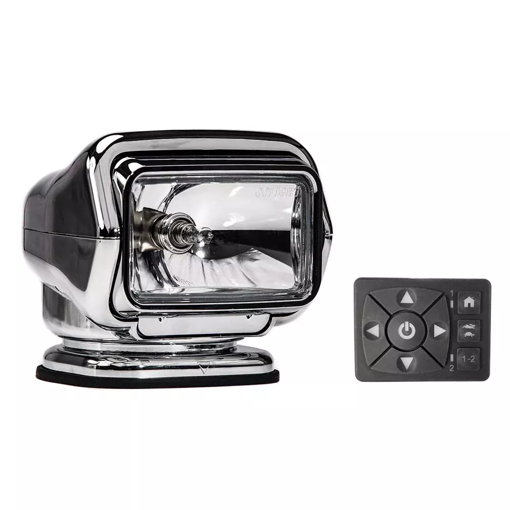 golight-stryker-st-series-permanent-mount-chrome-12v-halogen-w-hard-wired-dash-m Golight Stryker ST Series Permanent Mount Chrome 12V Halogen w/Hard Wired Dash Mount Remote