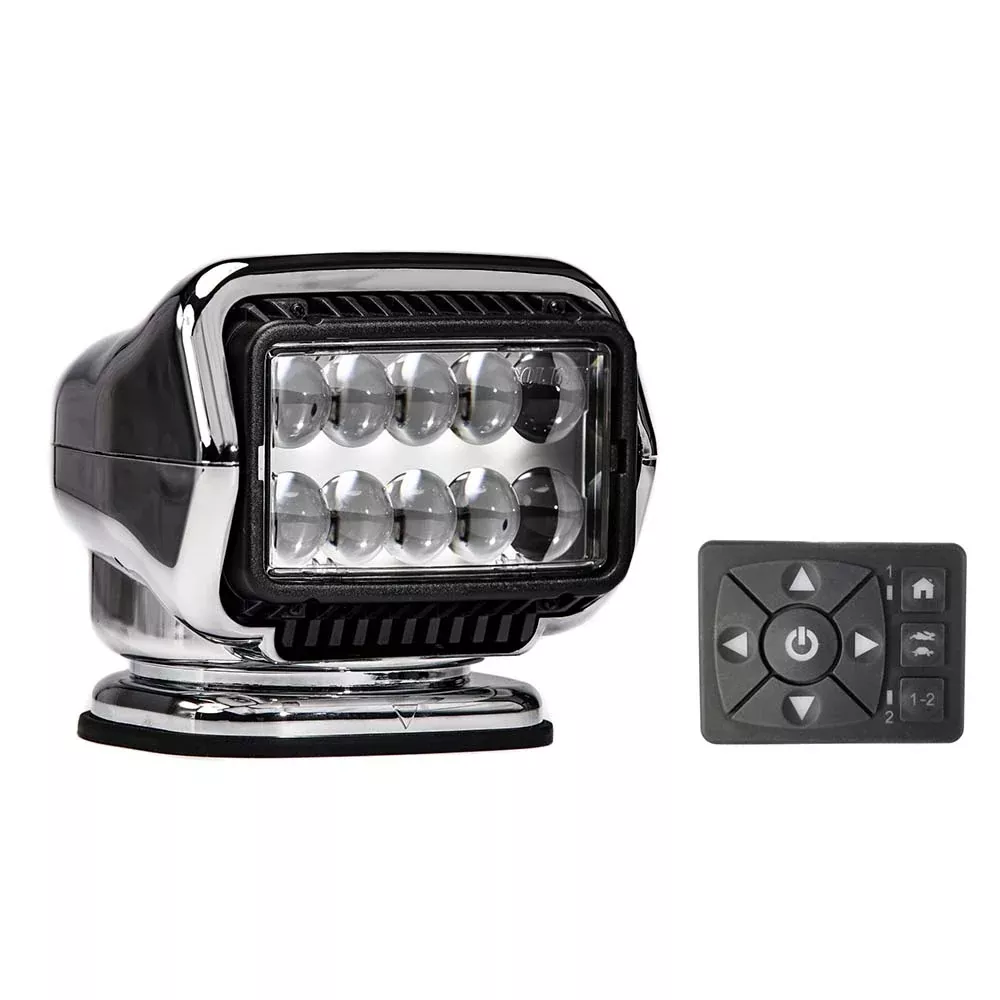 golight-stryker-st-series-permanent-mount-chrome-12v-led-w-hard-wired-dash-mount Golight Stryker ST Series Permanent Mount Chrome 12V LED w/Hard Wired Dash Mount Remote