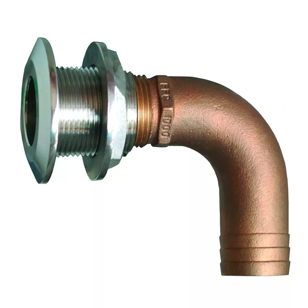 groco-1-1-4-quot-90-degree-hose-thru-hull-fitting GROCO 1-1/4" 90 Degree Hose Thru-Hull Fitting