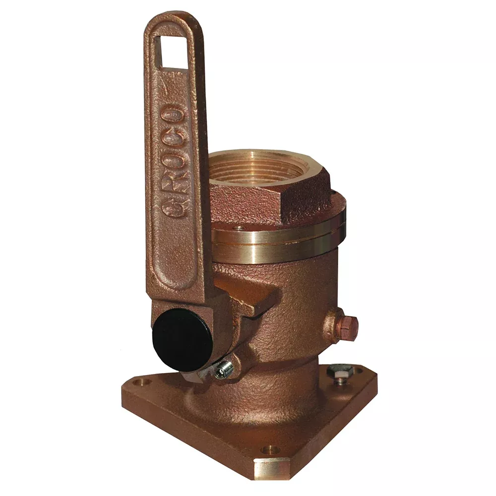groco-1-1-4-quot-bronze-flanged-full-flow-seacock GROCO 1-1/4" Bronze Flanged Full Flow Seacock