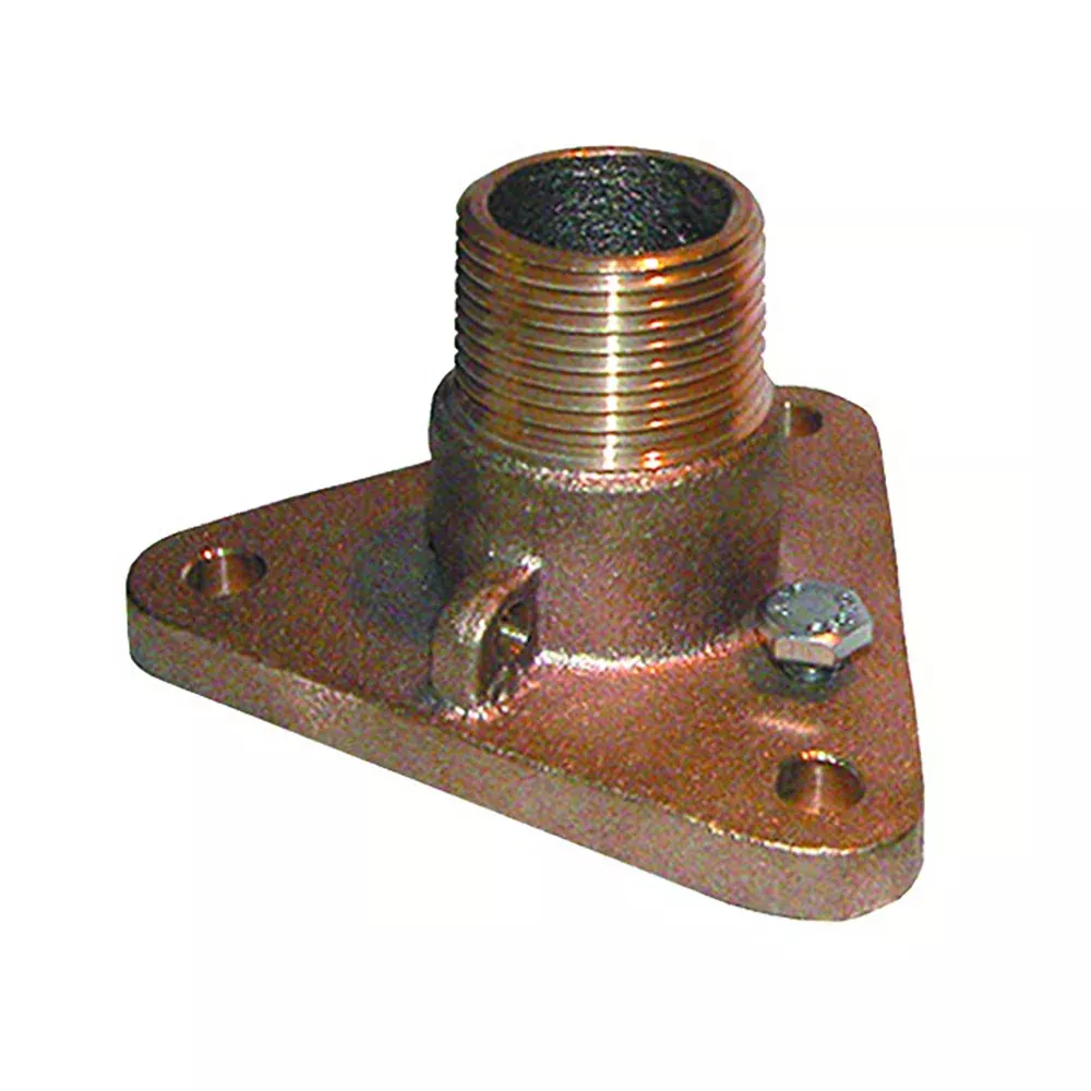 groco-1-quot-bronze-nps-to-npt-flange-adapter GROCO 1" Bronze NPS to NPT Flange Adapter