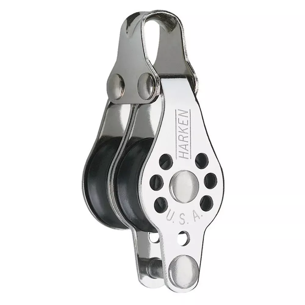 harken-22mm-double-micro-block-w-becket-fishing Harken 22mm Double Micro Block w/Becket- Fishing
