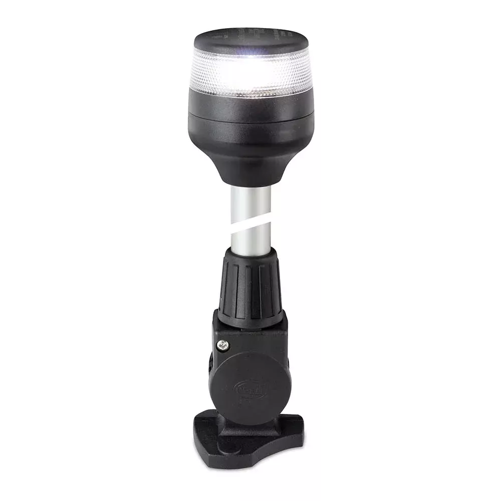 hella-marine-2nm-all-round-white-fold-down-pole-navigation-lamp-8-quot-black-bas Hella Marine 2nm All Round White Fold Down Pole Navigation Lamp - 8" - Black Base
