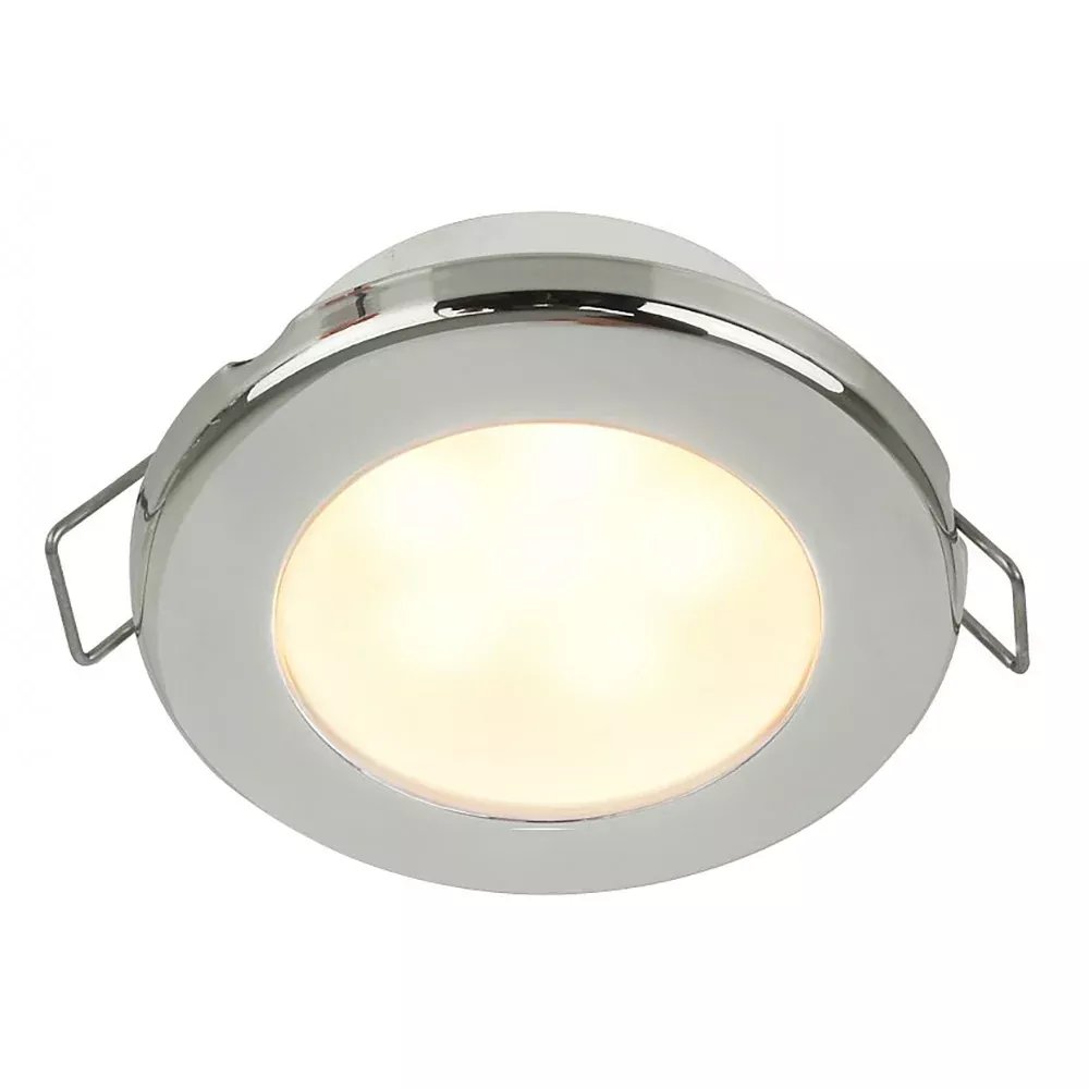 hella-marine-euroled-75-3-quot-round-spring-mount-down-light-warm-white-led-stai Hella Marine EuroLED 75 3" Round Spring Mount Down Light - Warm White LED - Stainless Steel Rim - 24V