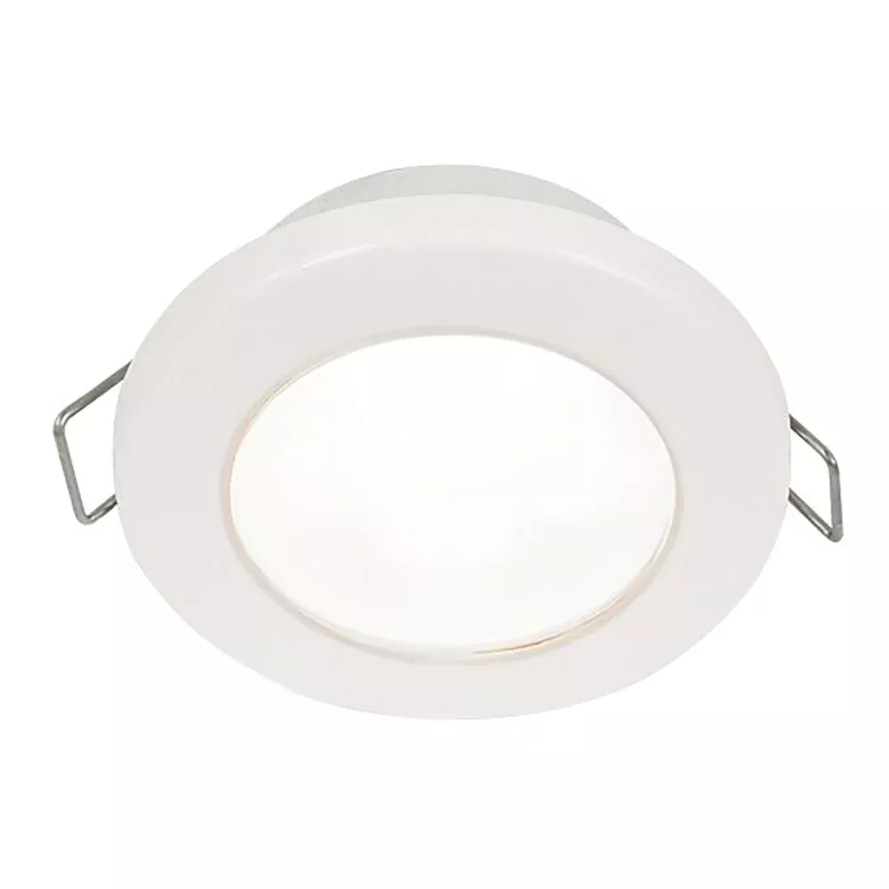 hella-marine-euroled-75-3-quot-round-spring-mount-down-light-white-led-white-pla Hella Marine EuroLED 75 3" Round Spring Mount Down Light - White LED - White Plastic Rim - 12V
