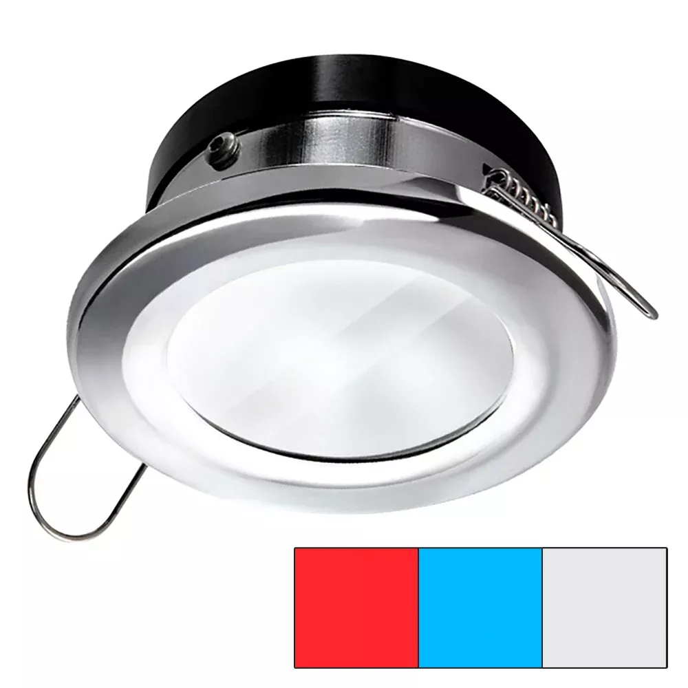 i2systems-apeiron-a1120-spring-mount-light-round-red-cool-white-amp-blue-polishe i2Systems Apeiron A1120 Spring Mount Light - Round - Red, Cool White & Blue - Polished Chrome