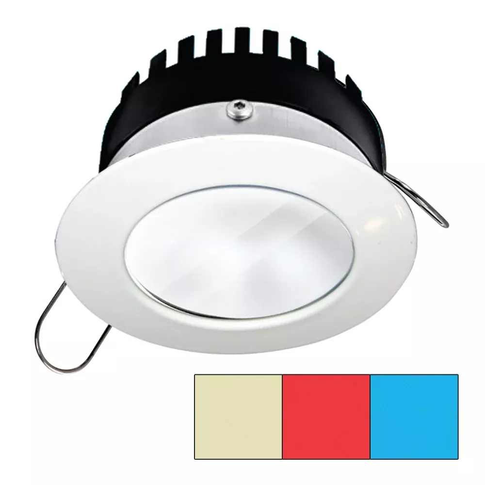 i2systems-apeiron-pro-a503-3w-round-warm-white-red-amp-blue-white-finish i2Systems Apeiron Pro A503 - 3W - Round - Warm White, Red & Blue - White Finish