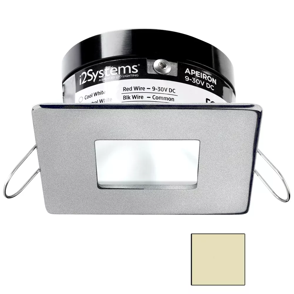 i2systems-apeiron-pro-a503-3w-spring-mount-light-square-square-warm-white-brushe i2Systems Apeiron PRO A503 - 3W Spring Mount Light - Square/Square - Warm White - Brushed Nickel Finish