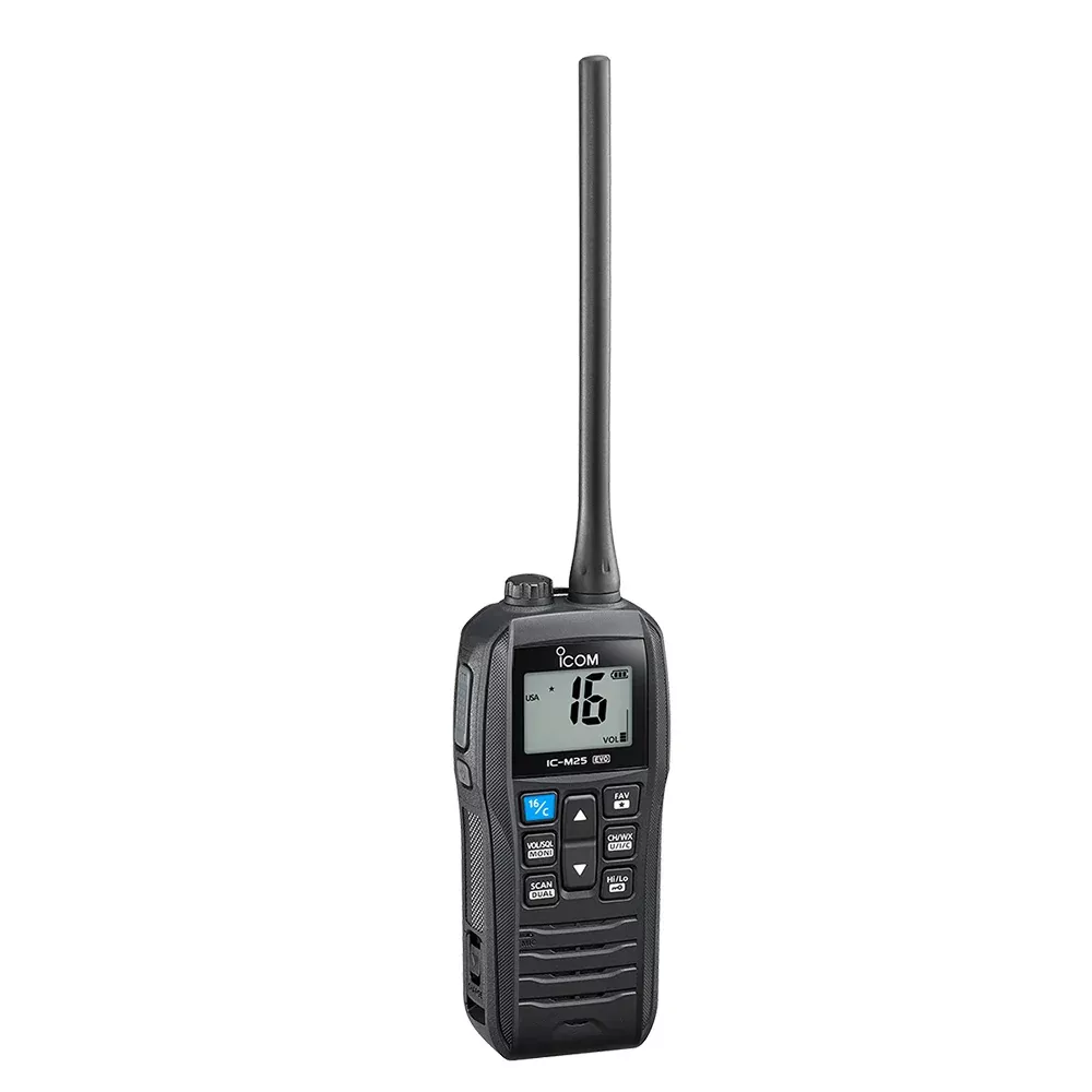 icom-m25-evo-handheld-vhf-radio-black Icom M25 EVO Handheld VHF Radio - Black