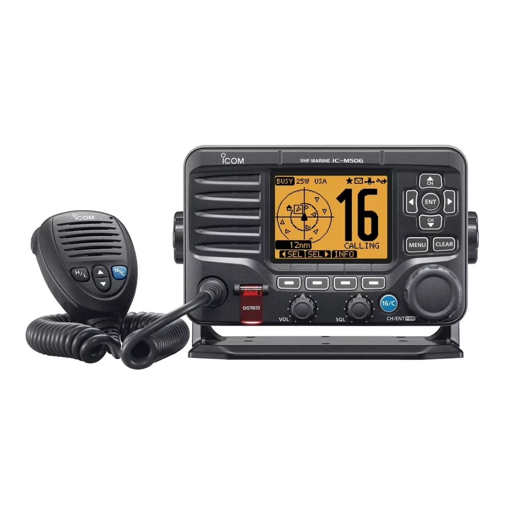 icom-m506-vhf-fixed-mount-w-front-mic-ais-nmea-0183-2000-reg-black Icom M506 VHF Fixed Mount w/Front Mic, AIS & NMEA 0183/2000® - Black