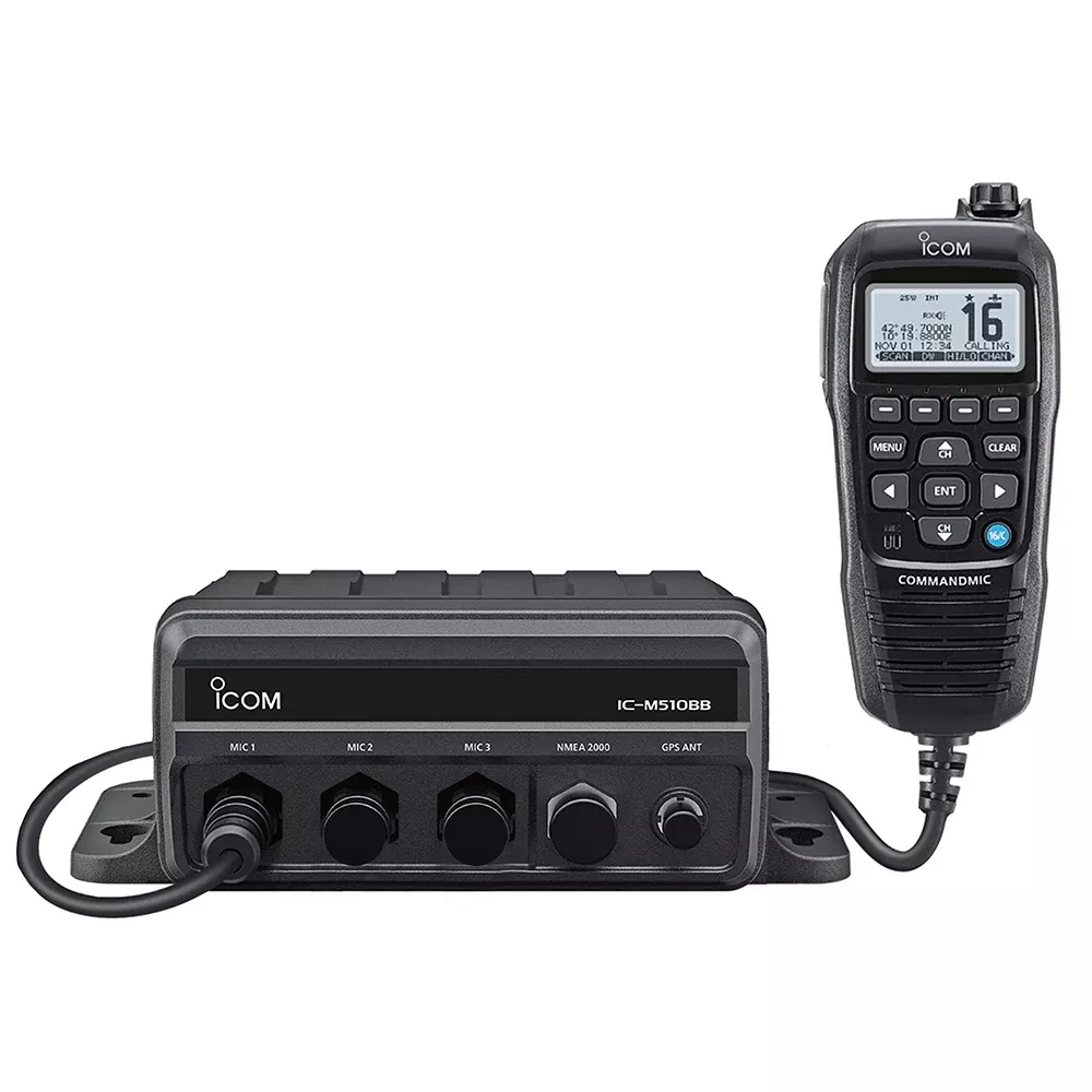 icom-m510bb-21-black-box-vhf-w-black-command-mic-amp-3-command-mic-ports Icom M510BB 21 Black Box VHF w/Black Command Mic & 3 Command Mic Ports