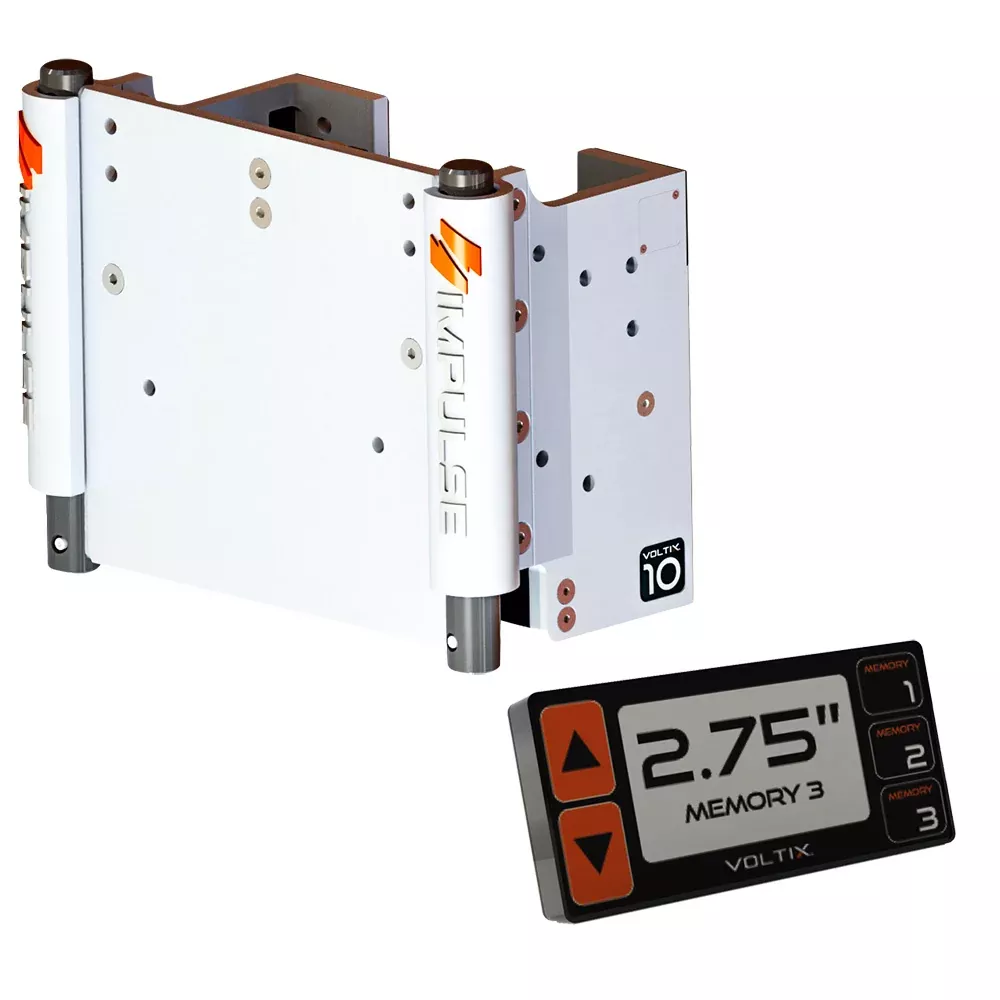 impulse-xl-10-quot-set-back-electric-jack-plate-w-smart-control-white-cerakote IMPULSE XL 10" Set Back Electric Jack Plate w/Smart Control - White Cerakote