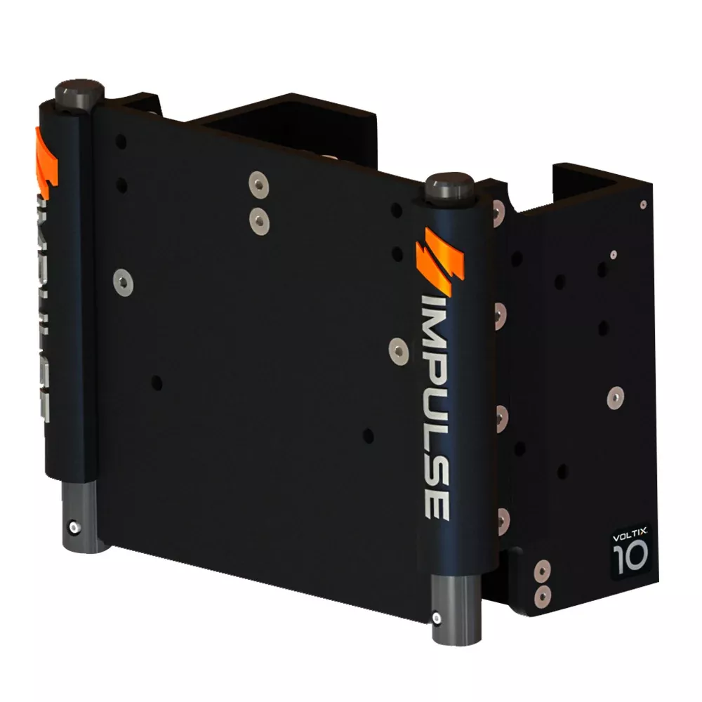 impulse-xl-10-quot-set-back-electric-jack-plate-w-standard-control-black-anodize IMPULSE XL 10" Set Back Electric Jack Plate w/Standard Control - Black Anodize