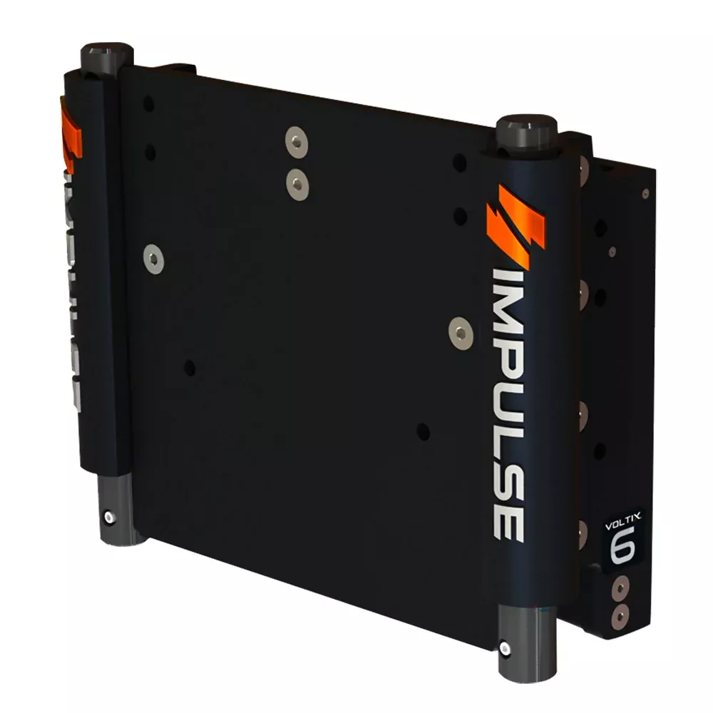 impulse-xl-6-quot-set-back-electric-jack-plate-w-standard-control-black-anodize IMPULSE XL 6" Set Back Electric Jack Plate w/Standard Control - Black Anodize