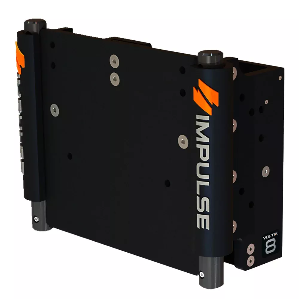 impulse-xl-8-quot-set-back-electric-jack-plate-w-standard-control-black-anodize IMPULSE XL 8" Set Back Electric Jack Plate w/Standard Control - Black Anodize