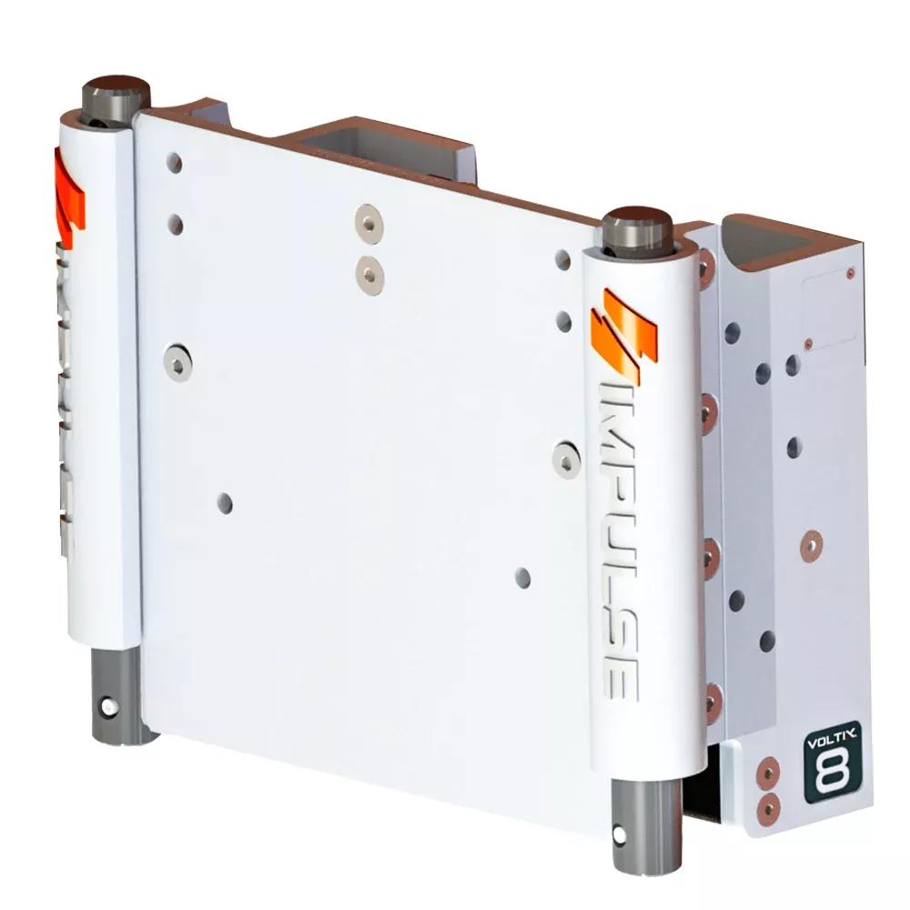 impulse-xl-8-quot-set-back-electric-jack-plate-w-standard-control-white-cerakote IMPULSE XL 8" Set Back Electric Jack Plate w/Standard Control - White Cerakote