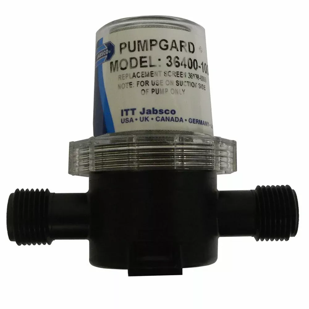 jabsco-pumpguard-strainer-1-2-npt-port-plastic Jabsco Pumpguard Strainer - 1/2" NPT Port Plastic