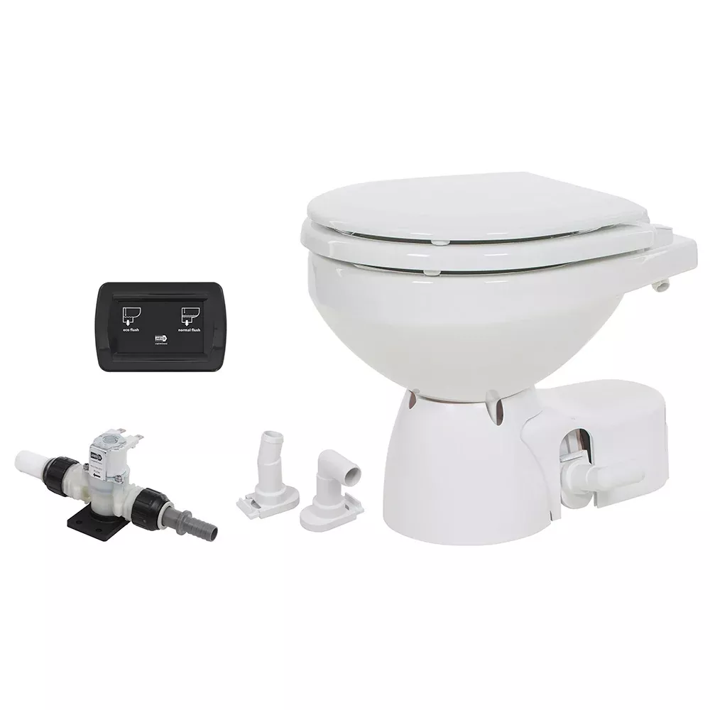 jabsco-quiet-flush-e2-fresh-water-toilet-compact-bowl-12v-soft-close-lid Jabsco Quiet Flush E2 Fresh Water Toilet Compact Bowl - 12V - Soft Close Lid