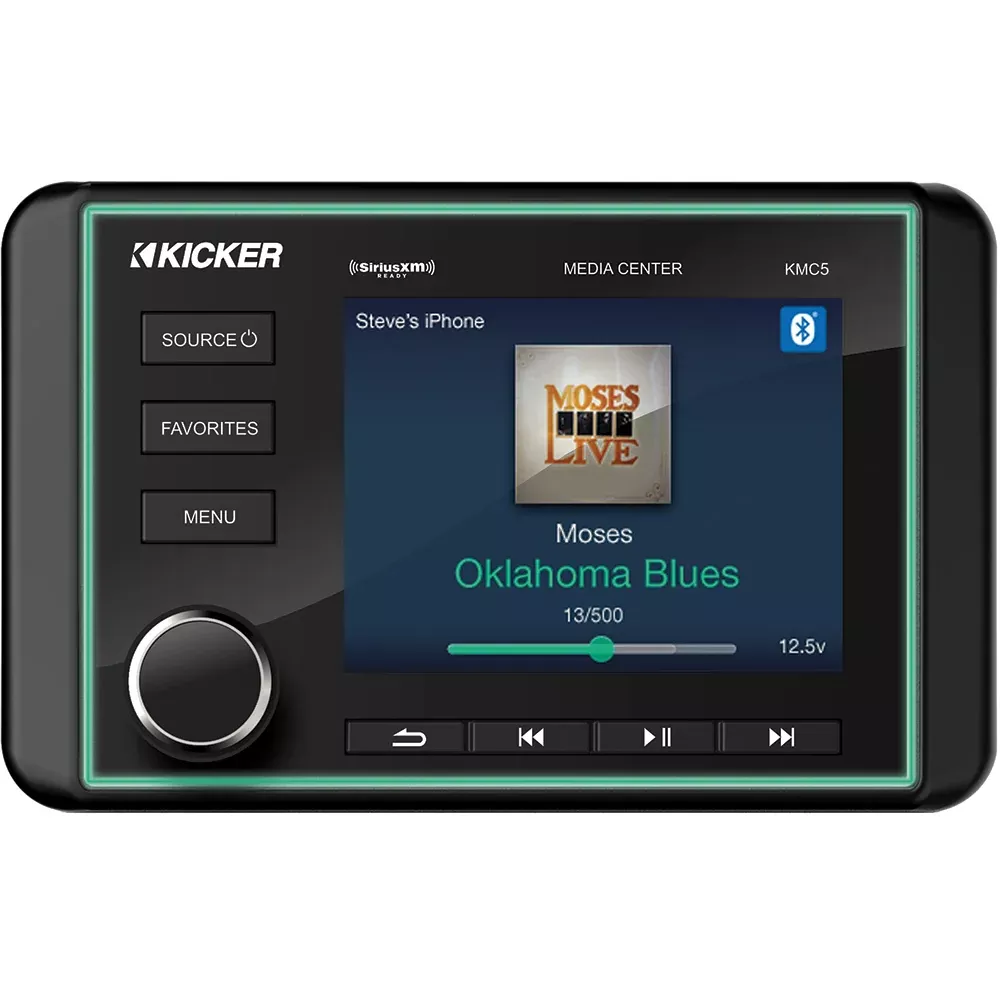 kicker-kmc5-weather-resistant-gauge-style-media-center-w-bluetooth KICKER KMC5 Weather-Resistant Gauge-Style Media Center w/Bluetooth