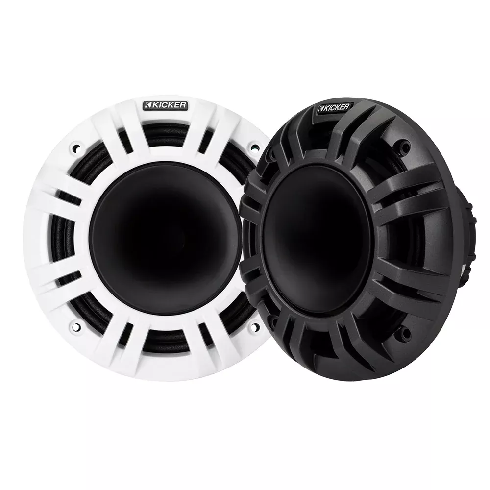 kicker-kmxl65-6-5-quot-horn-loaded-compression-speakers-4-ohm-charcoal-amp-white KICKER KMXL65 6.5" Horn Loaded Compression Speakers - 4-Ohm, Charcoal & White