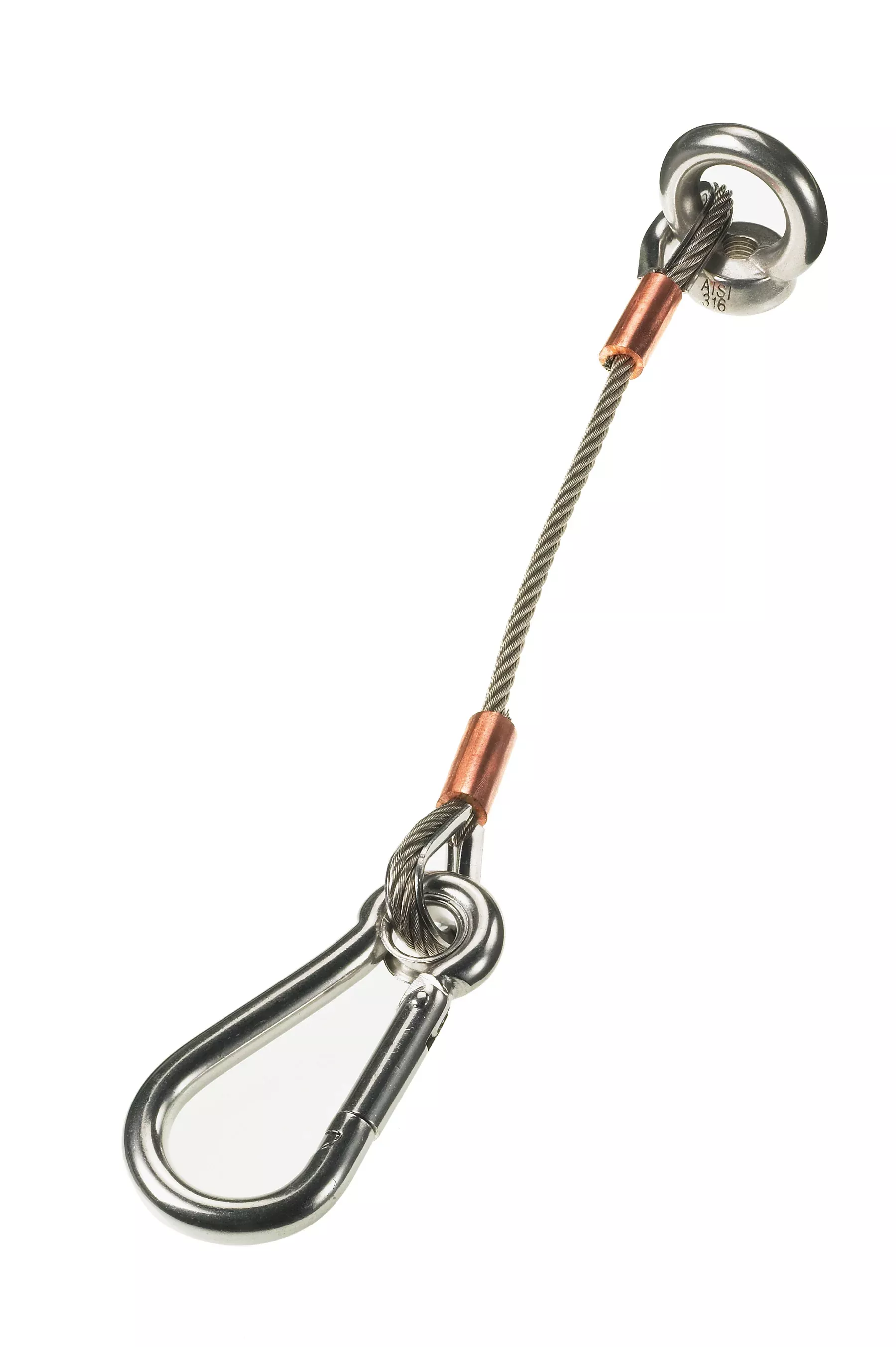 lewmar-66840027-anchor-strap-12-3mm-cable-with-6mm-caribiner-clip Lewmar 66840027 Anchor Strap 12 3mm Cable with 6mm Caribiner Clip